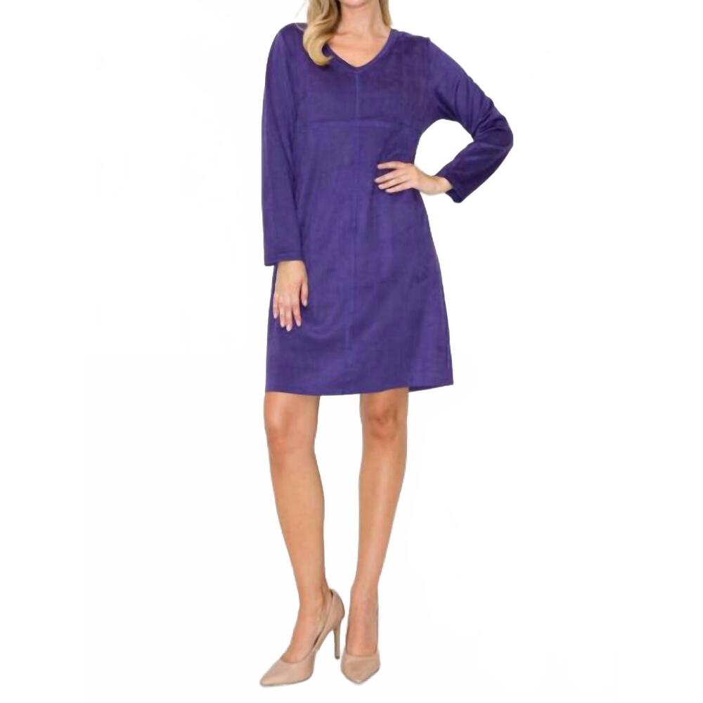 NEW JOH aurora v neck dress in purple